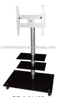 black LCD TV stand