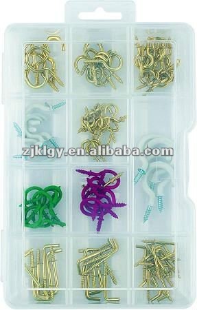 95pcs hardware assortment ( cup hooks and square hooks kit)