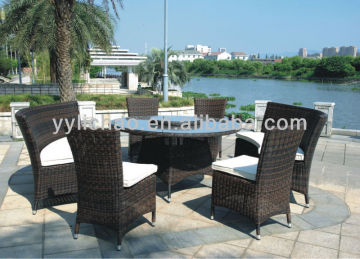 Outdoor furniture restaurant Rattan Dining Set