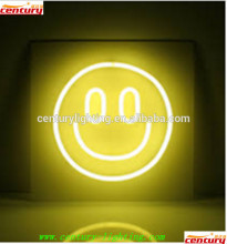 smile face neon sign