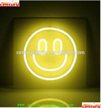 smile face neon sign