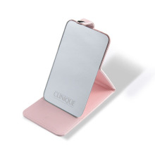 Custom Pink Makeup Mirrors with Logo for Wedding Favors
