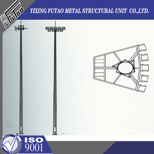 Metal Halide Lambalı Dodecagon Yüksek Direk Aydınlatma