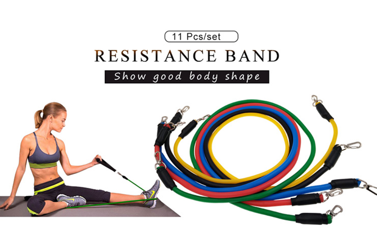 11 pcs resistance bands