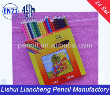 stationery color pencils set with color box LC-B-2