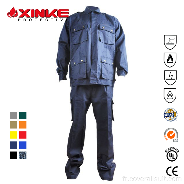 costumes de sécurité incendie de soudage coton nylon price