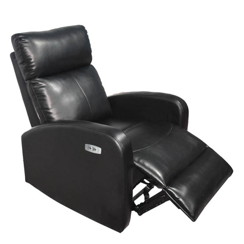 Single Manual Stylish PU Massage Recliner Sofa