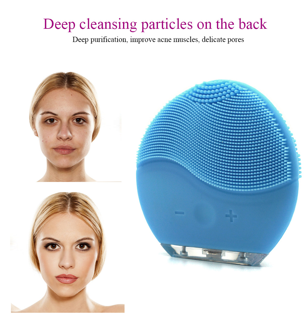 2020 trending deep cleansing acne treatment soft silicone material face massage silicone facial cleansing brush