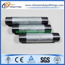 Gi Pipe Thread Carbon Steel Nipple BSPT Thread