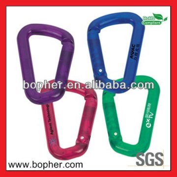 shaped plastic carabiner with compass watch