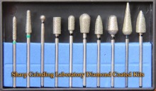 dental instruments sharp grinding laboratory diamond coated kits