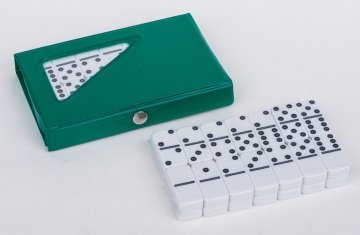 White Dominoes In Pvc Box