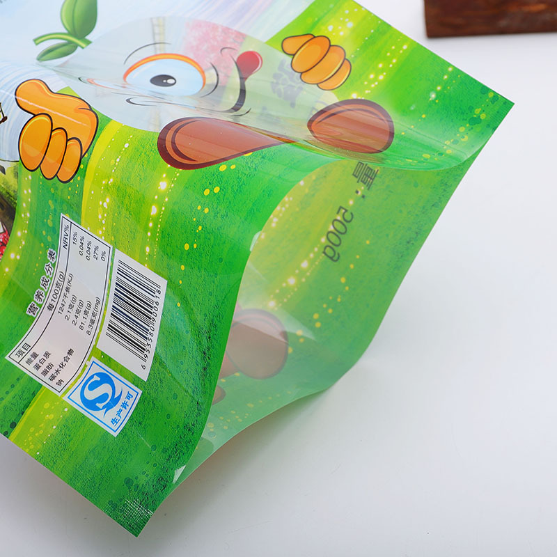 Custom Snack Food Plastic Packaging Bag Aluminum Foil Ziplock Bag Wholesale