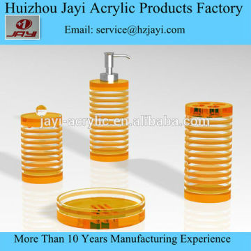 Acrylic bath accessory set