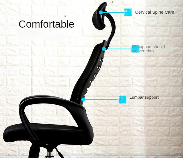 Silla giratoria de la computadora del reposacabezas cómodo High Back Comfortable Headrest Computer Swivel Chair
