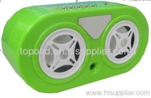 Factory Hot Sell Plasitc Mini Usb Speaker Green Color?