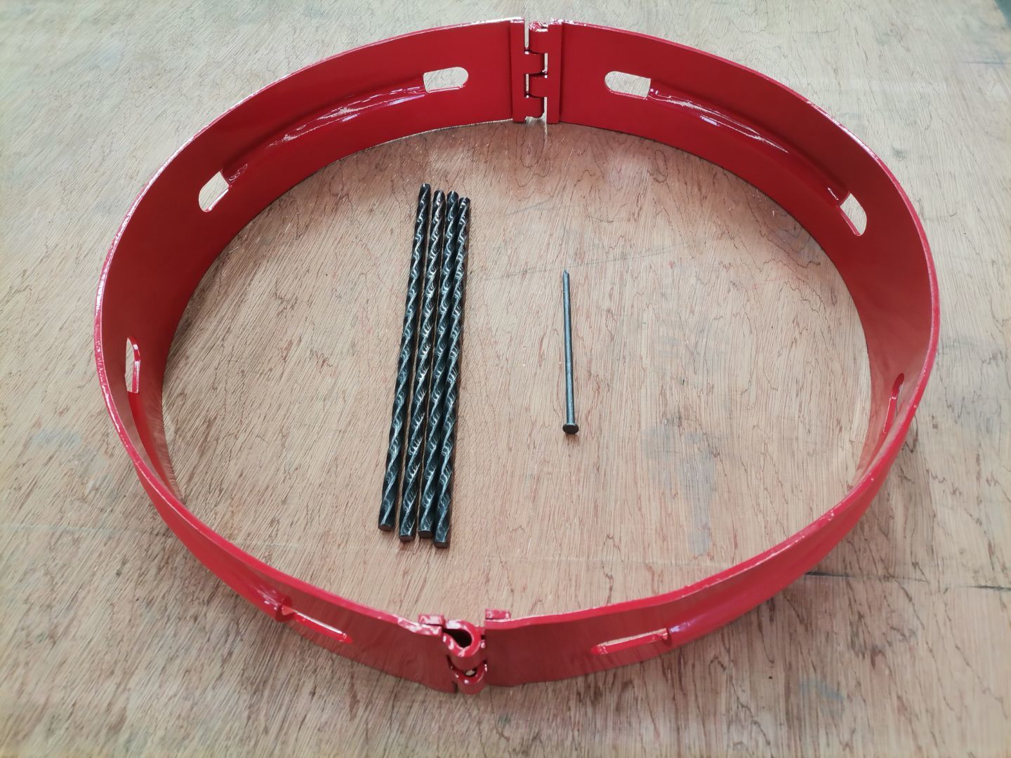 Oilfield API oilfield hinged spiral nail stop collar for casing centralizer