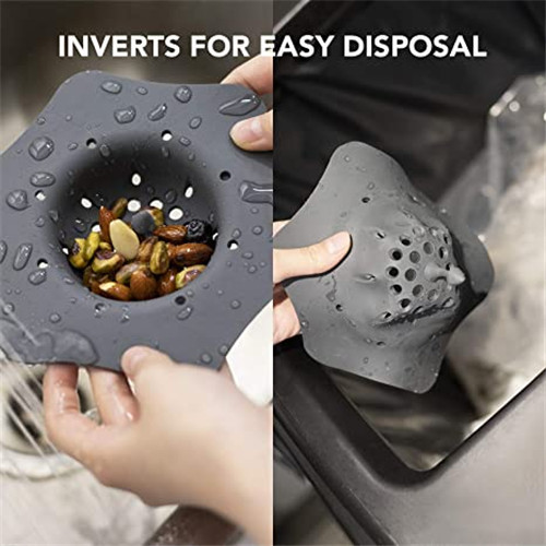 Silicone Fleksibel Sink Strainer dengan Strainer Tenggelam Dapur