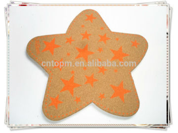 star shape cork memo board