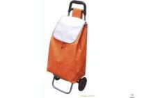 Waterproof orange oxford fabric wheeled shopping tote bags