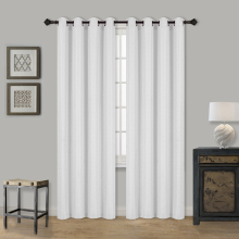 White Jacquard Curtains