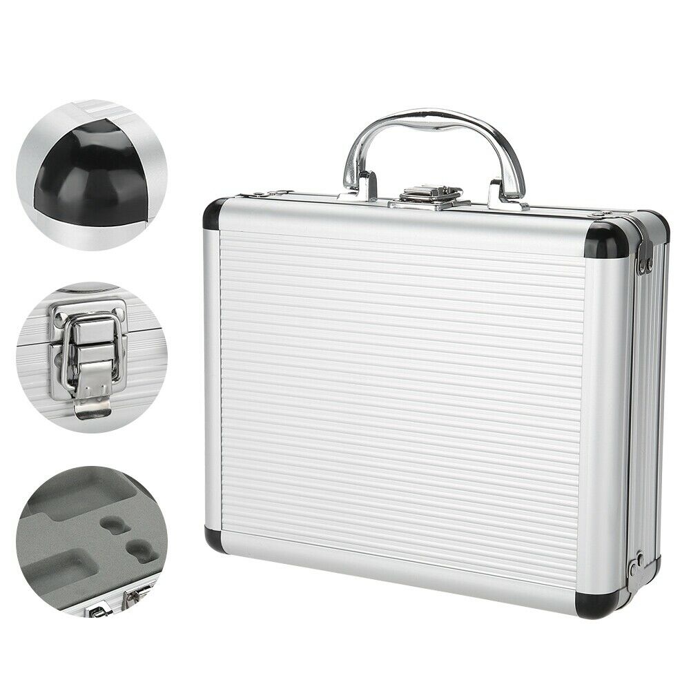 Aluminum Tool Case With Custom Pre-cut Foam Insert For Tattoo Machine Case Storage Carrying Box