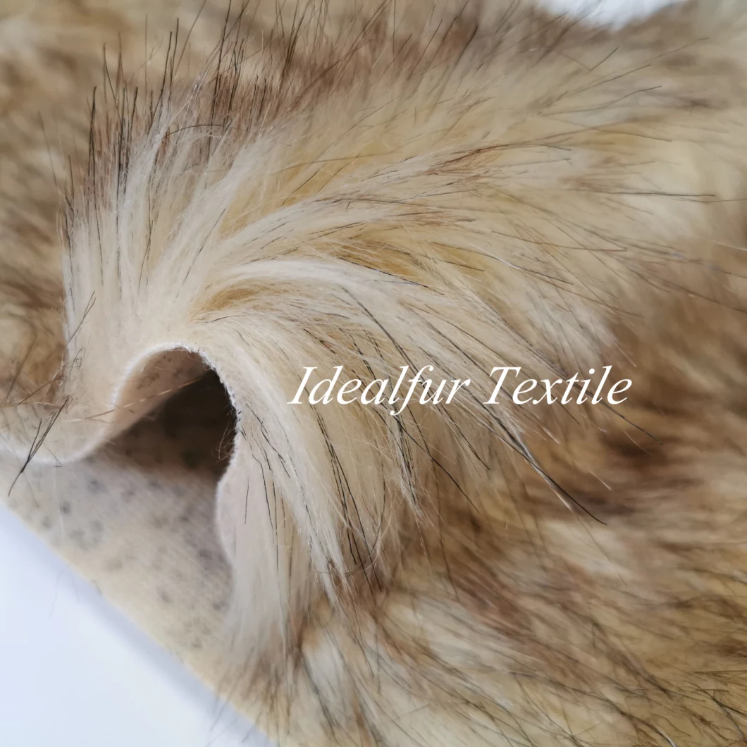 Long Pile Faux Fur Fabric for Garments Faux Raccoon Fur