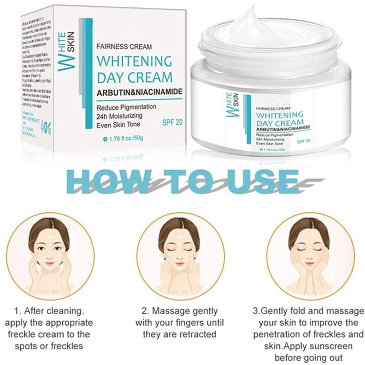 Best Whitening Day Cream Skin Lightening Anti Aging Facial Treatment Freckle Removal Cream