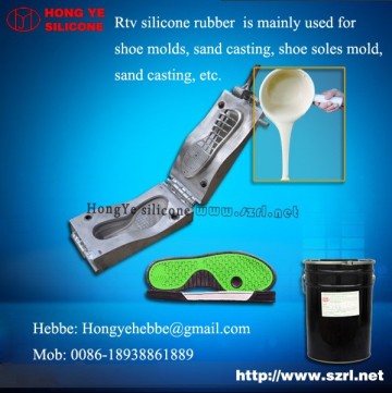 liquid silicone rtv shoe sole mold making