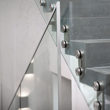 Outdoor handrail glass support stainless steel handrail