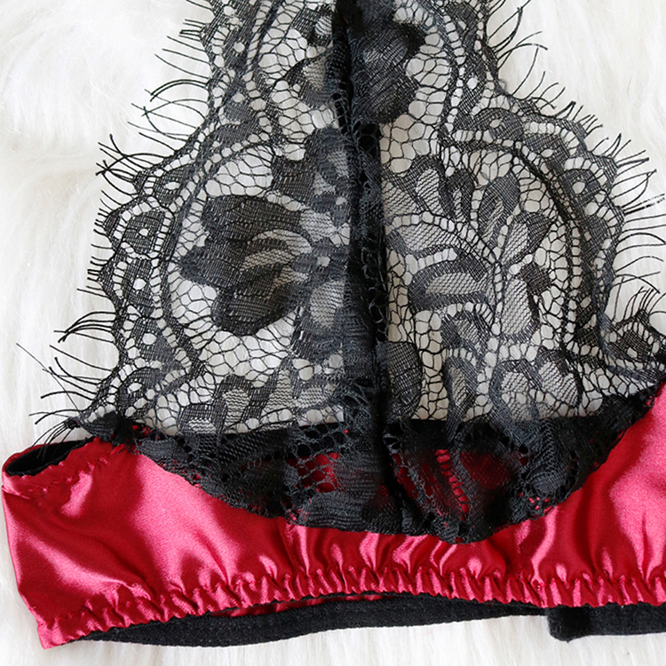 C6496 Latest Design Split Two Piece Set Women Sexy Transparent Lace Erotic Lingerie Set