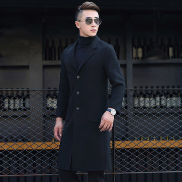Men's Cashmere Knee Length Overcoat