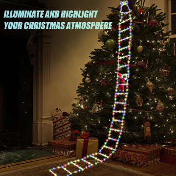 LED Christmas Ladder Climbing Santa Lights