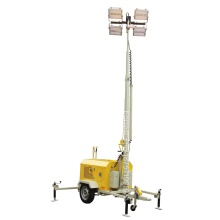 Customizable 7m Horizontal Manual Mast High Power Diesel Construction LED Light Tower