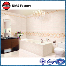 Wood effect tiles white in shower