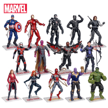 Genuine Marvel Super Heroes Avengers Endgame Iron Man Hulk Captain America Spider-Man Action Figure Model Dolls Toys Kids Gifts