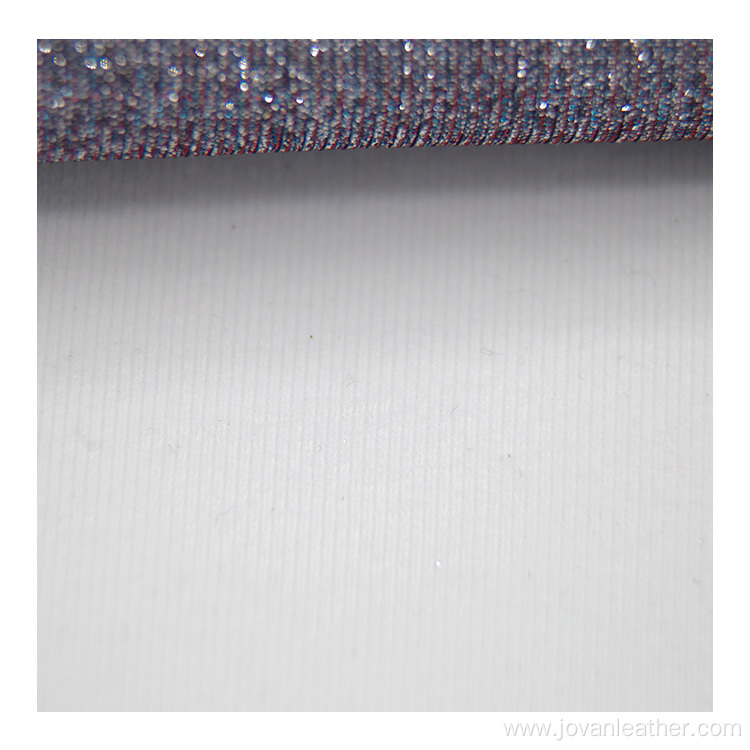 Chunky glitter sheets PU vinyl leather for shoes