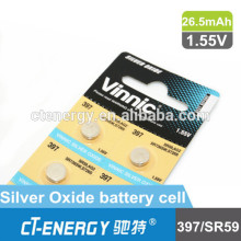 silver oxide watch battery SR59 397 watch battery replacement button cell