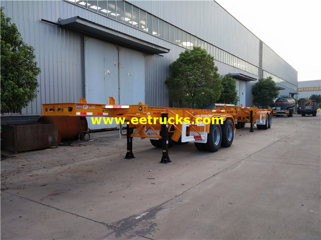 2 Axle 30 Ton Low Flatbed Trailers