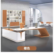 Wooden High Gloss White Executive Desk Computer Table