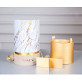 Candle Packaging Marbling Custom Printed Paper Cylinder Box