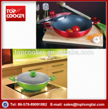New Arrivals Metallic Painting Wok With Two Handles