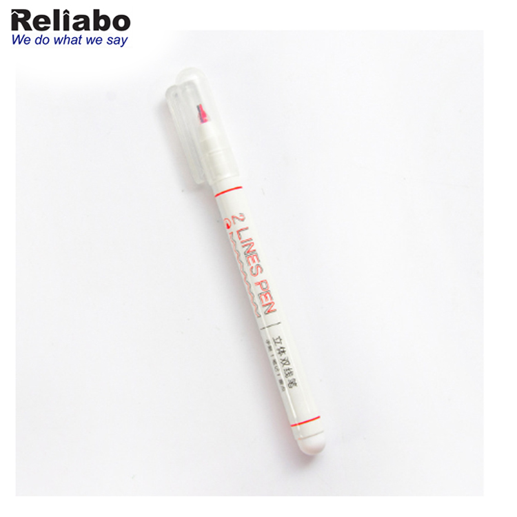 Multi-Function Cute Creative Double-Line Marked Stereo Color Maker Pen Escolar Papelaria
