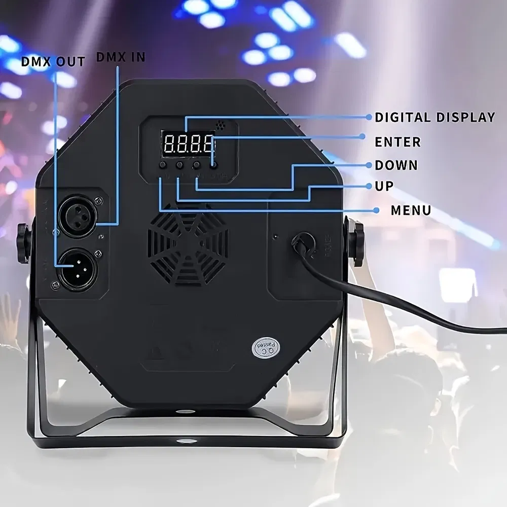 RGB LED DJ Party Light, Disco Atmosphere Stage Lamp