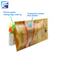 Customized ziplock pet food packaging bag with winow