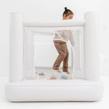 White Mini PVC Indoor Bounce House for Toddlers