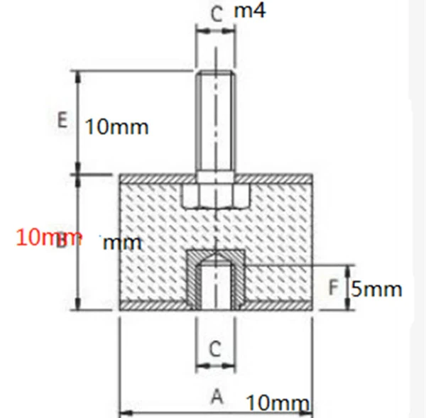 M4 Anti Vibration Rubber Mount Shock Absorber Damper