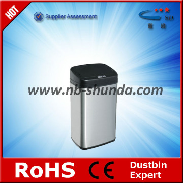 stainless steel square waste bin