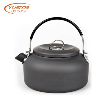 Camping Gear 1.4L Portable Teapot Campfire Cooking Kettle