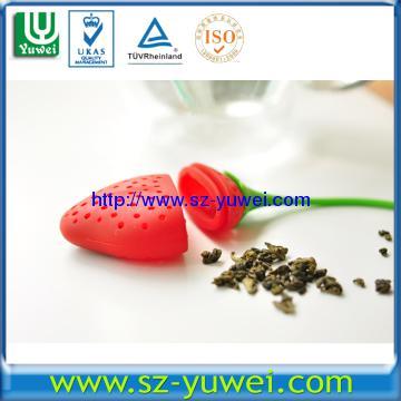 New Designed Silicone Tea Strainer in Strawberry Shape